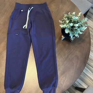 Eggplant jogger Fig pants.